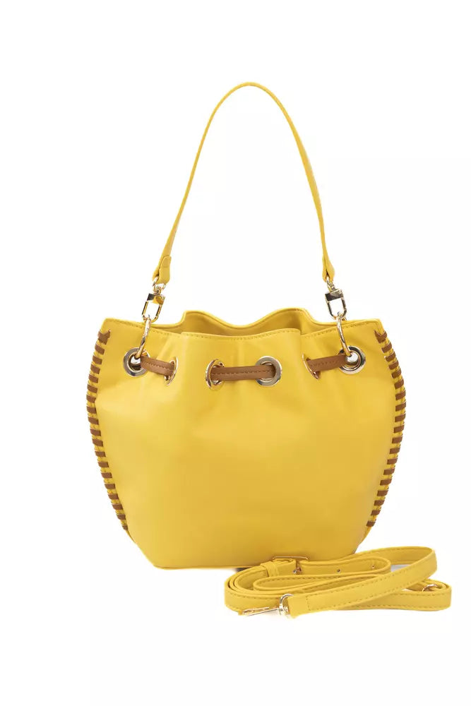 Baldinini Trend Yellow Polyuretane Crossbody Bag