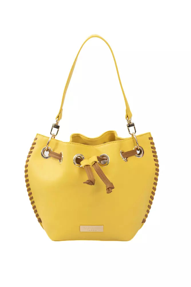 Baldinini Trend Yellow Polyuretane Crossbody Bag