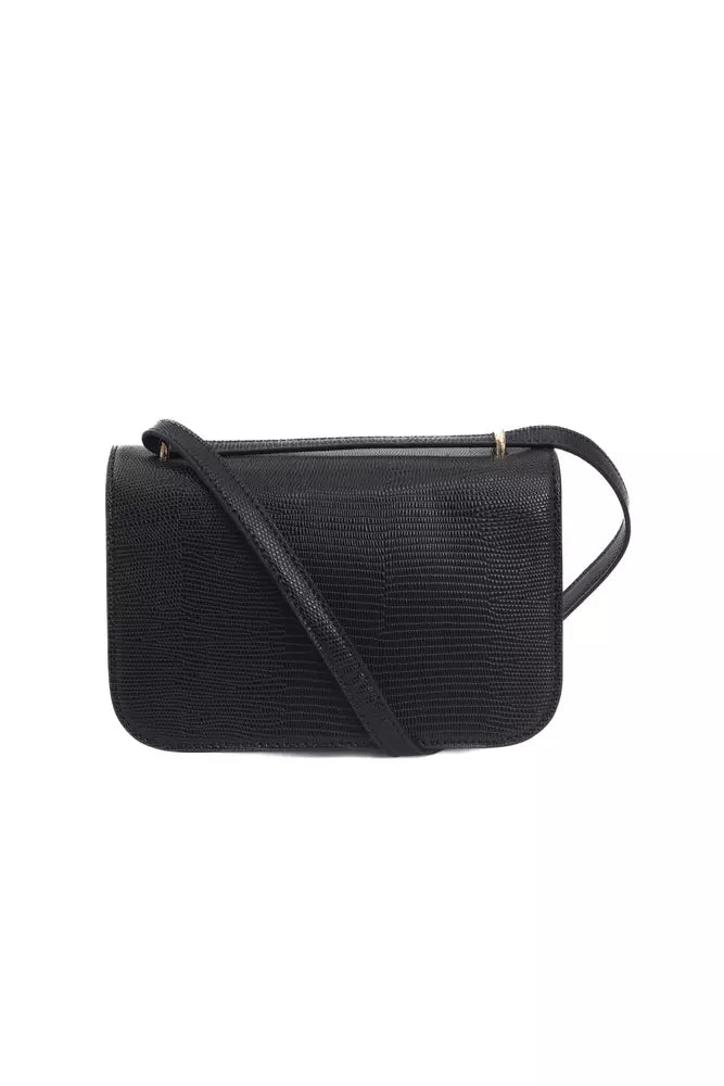 Baldinini Trend Black Polyuretane Crossbody Bag