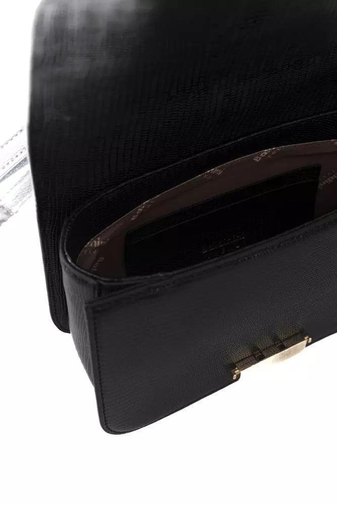 Baldinini Trend Black Polyuretane Crossbody Bag