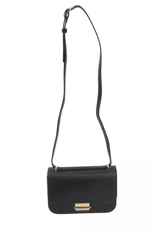 Baldinini Trend Black Polyuretane Crossbody Bag