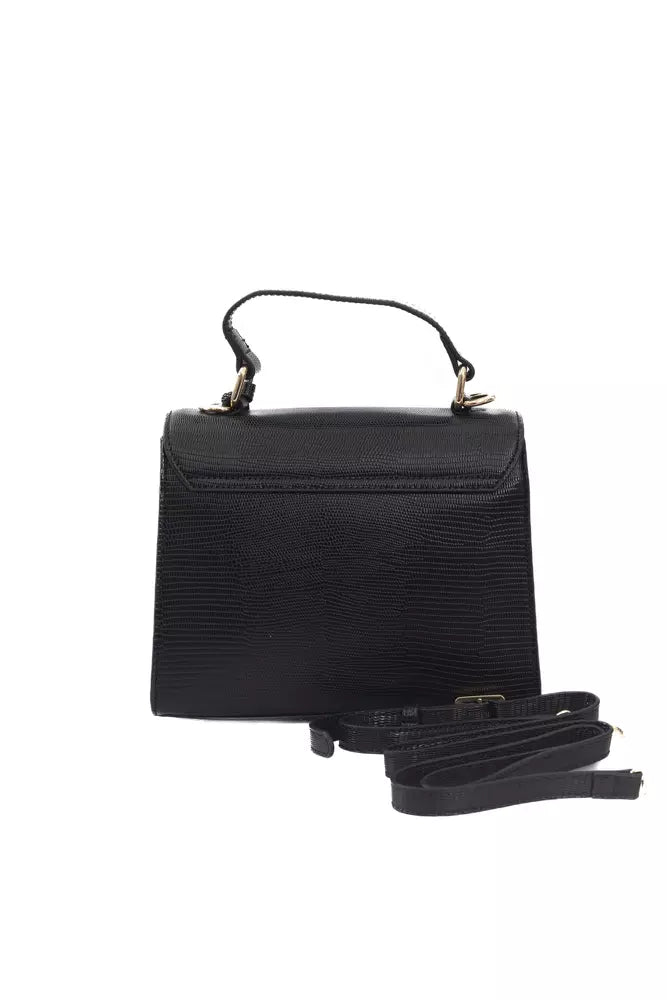 Baldinini Trend Black Polyuretane Crossbody Bag