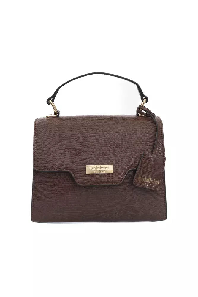 Baldinini Trend Brown Polyuretane Crossbody Bag