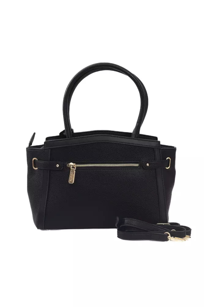 Baldinini Trend Black Polyuretane Crossbody Bag