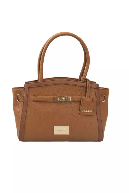 Baldinini Trend Brown Polyuretane Crossbody Bag