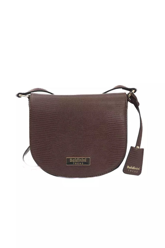 Baldinini Trend Brown Polyuretane Crossbody Bag