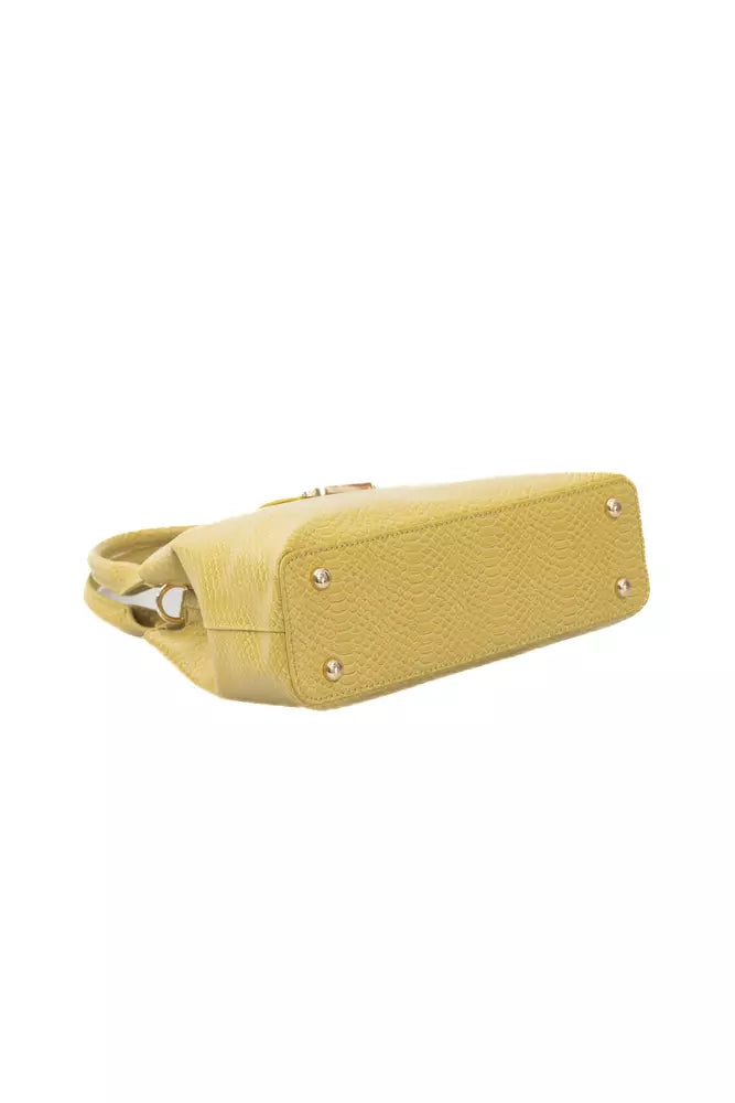 Baldinini Trend Yellow Polyuretane Crossbody Bag