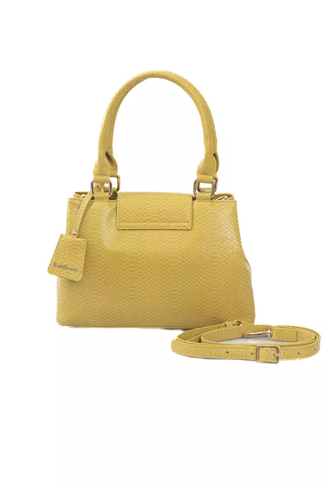 Baldinini Trend Yellow Polyuretane Crossbody Bag