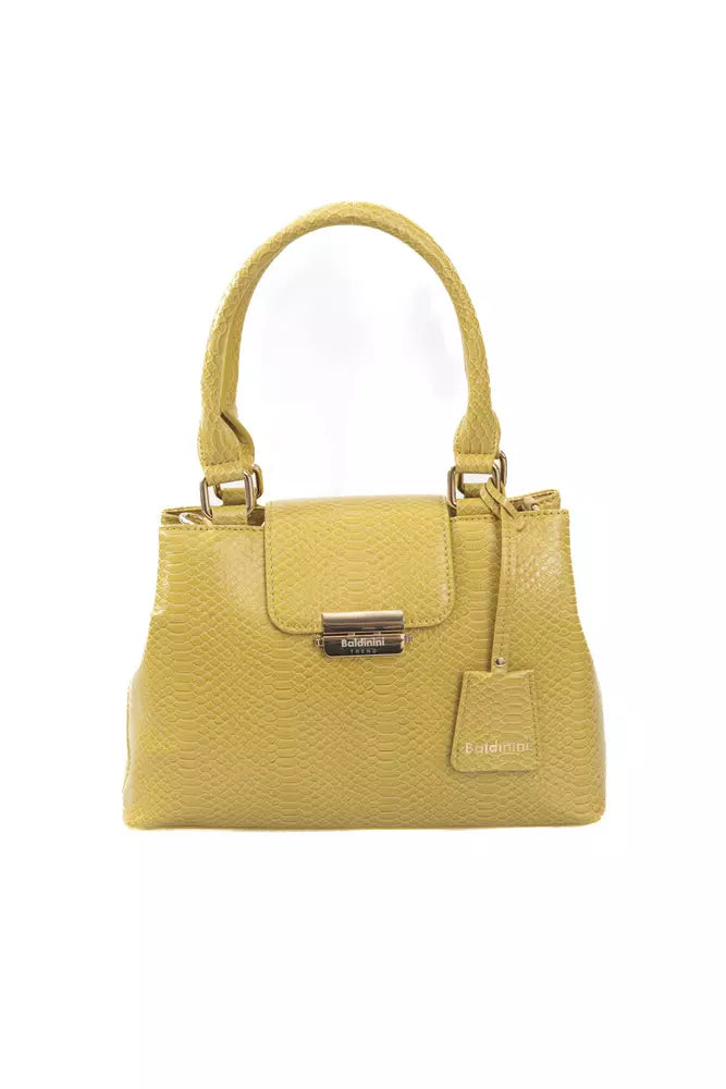 Baldinini Trend Yellow Polyuretane Crossbody Bag