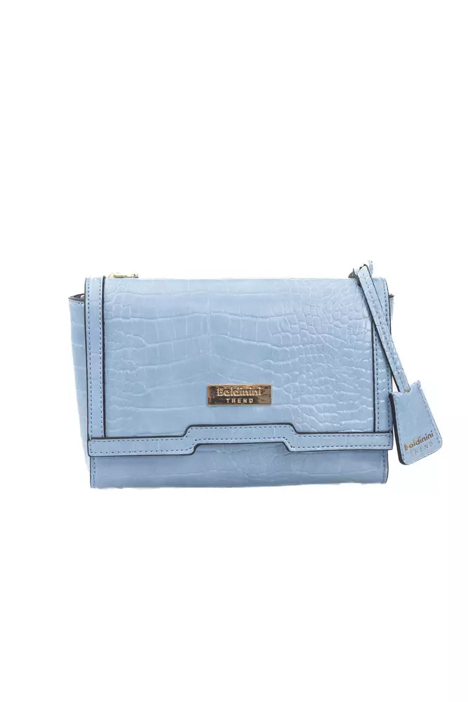 Baldinini Trend Light Blue Polyuretane Crossbody Bag