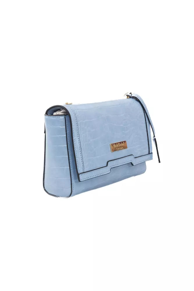 Baldinini Trend Light Blue Polyuretane Crossbody Bag