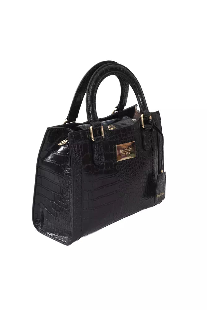 Baldinini Trend Black Polyuretane Crossbody Bag