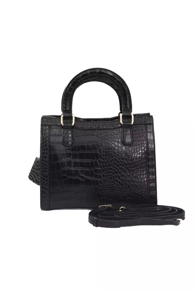 Baldinini Trend Black Polyuretane Crossbody Bag