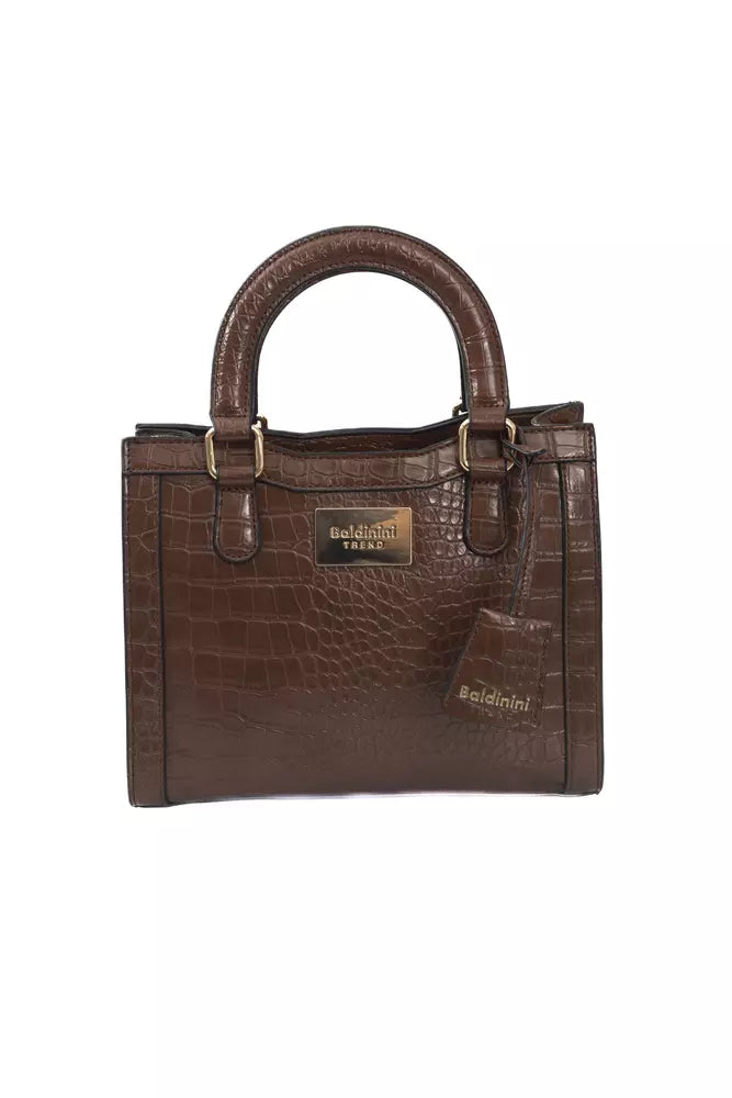 Baldinini Trend Brown Polyuretane Crossbody Bag