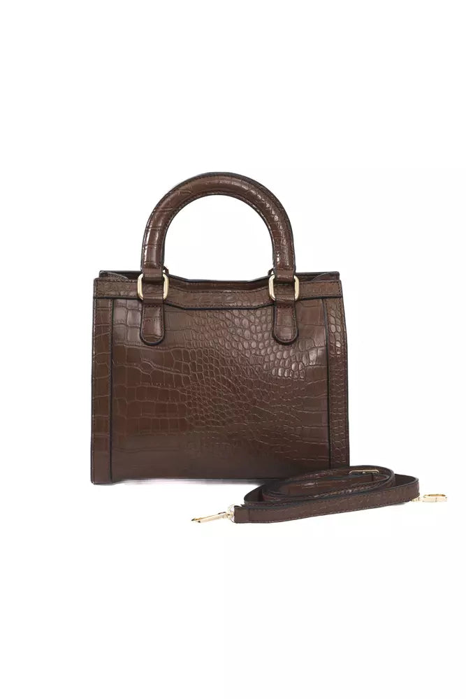 Baldinini Trend Brown Polyuretane Crossbody Bag