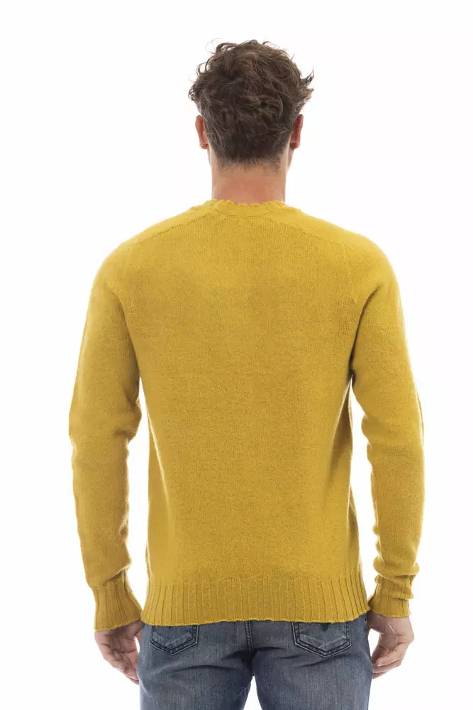 Alpha Studio Yellow Wool Sweater