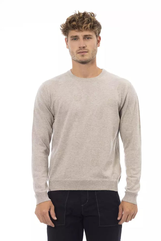 Alpha Studio Beige Viscose Sweater