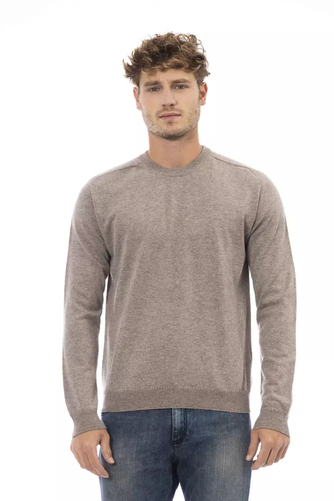 Alpha Studio Beige Viscose Sweater