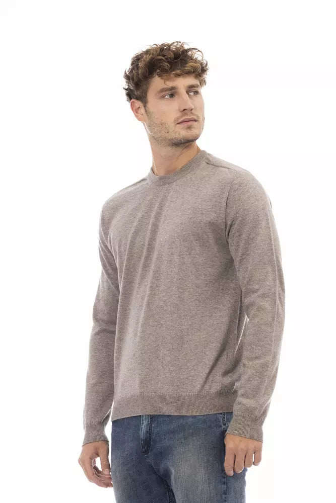 Alpha Studio Beige Viscose Sweater