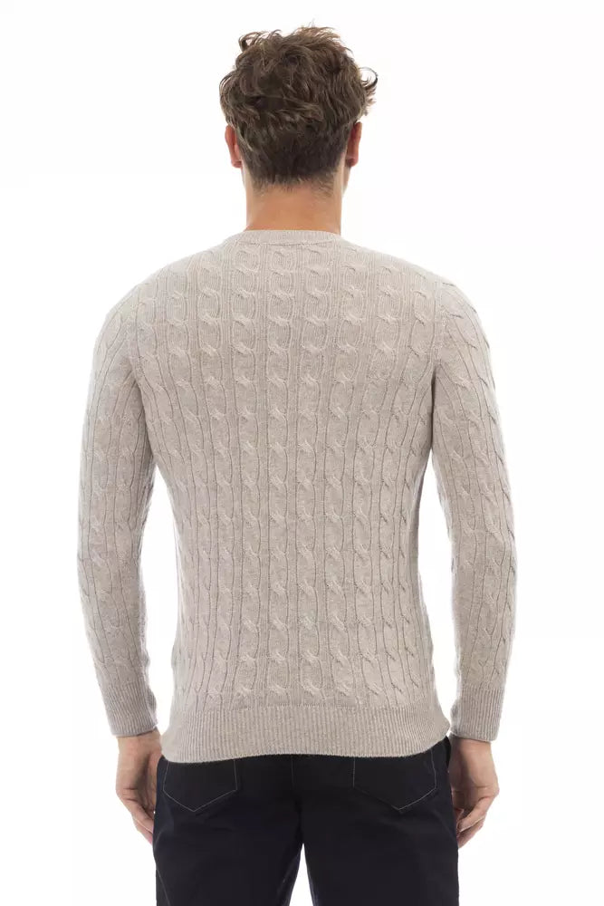 Alpha Studio Beige Viscose Sweater