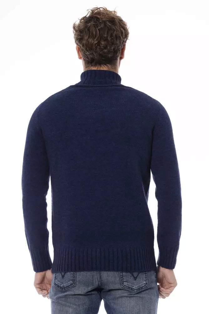 Distretto12 Blue Acrylic Sweater