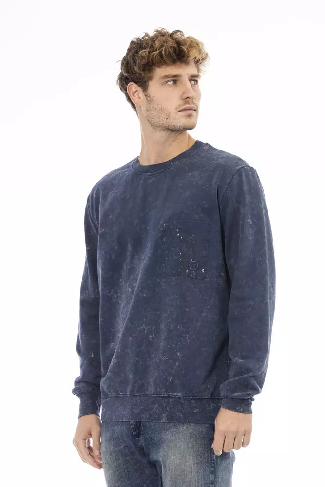 Distretto12 Blue Cotton Sweater