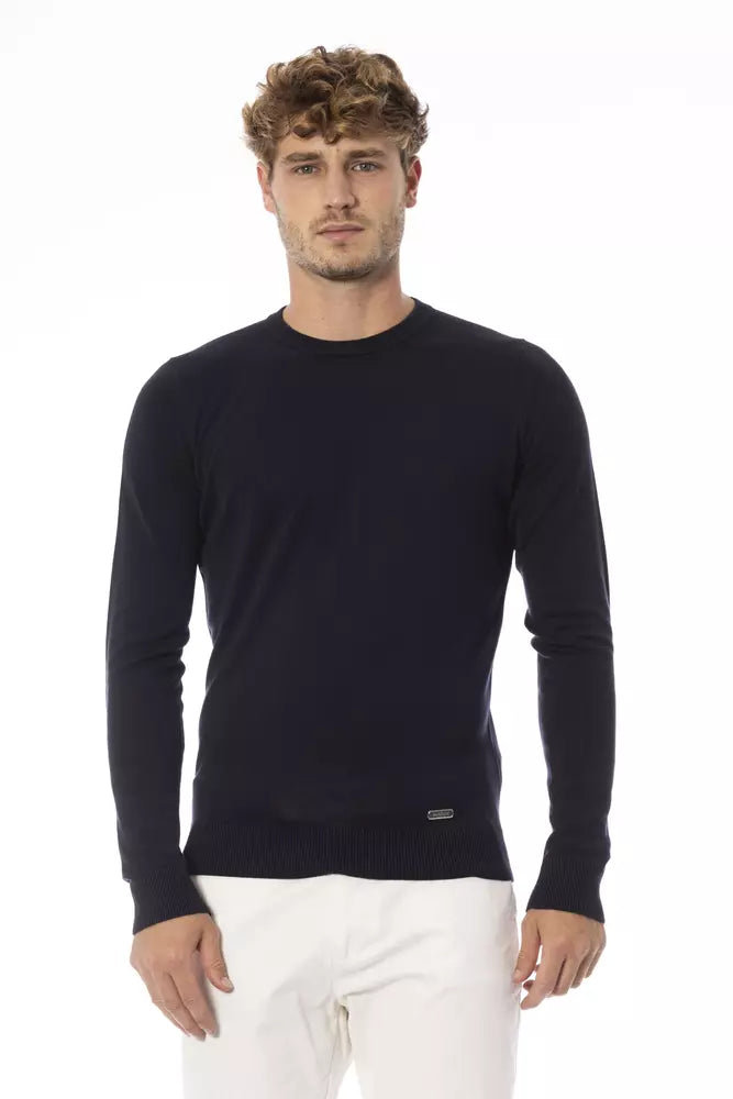 Baldinini Trend Blue Modal Sweater