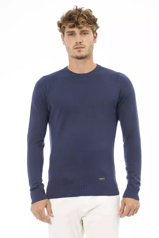 Baldinini Trend Blue Modal Sweater