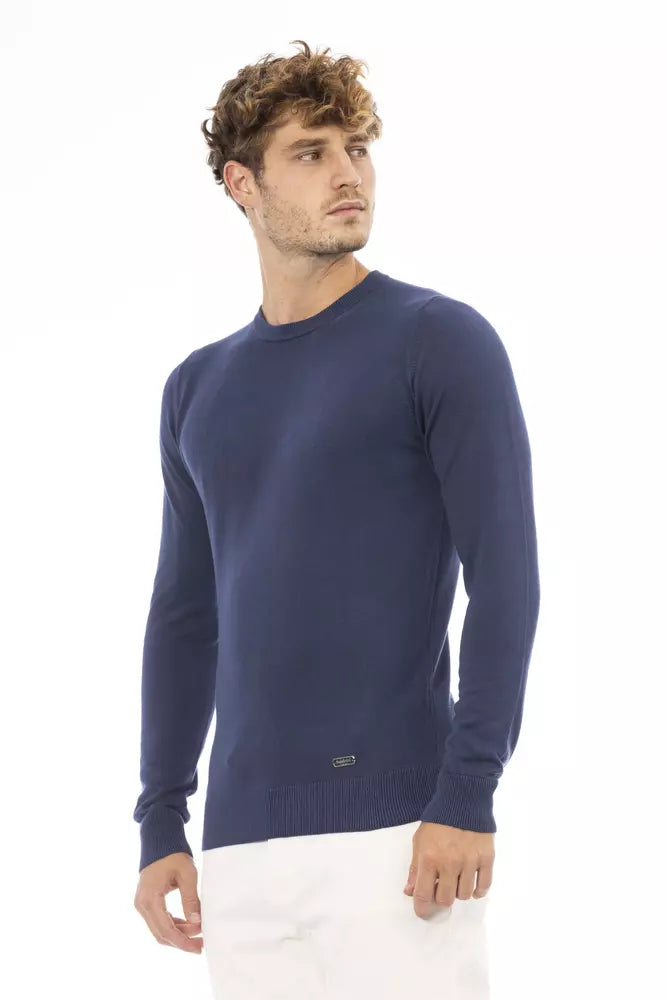 Baldinini Trend Blue Modal Sweater