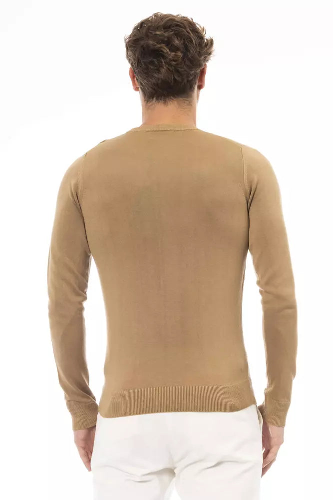 Baldinini Trend Beige Modal Sweater