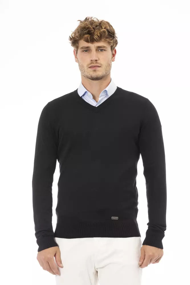 Baldinini Trend Black Modal Sweater