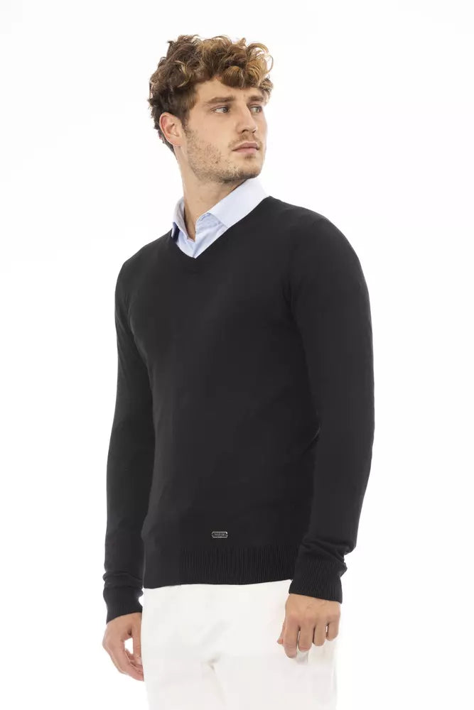 Baldinini Trend Black Modal Sweater