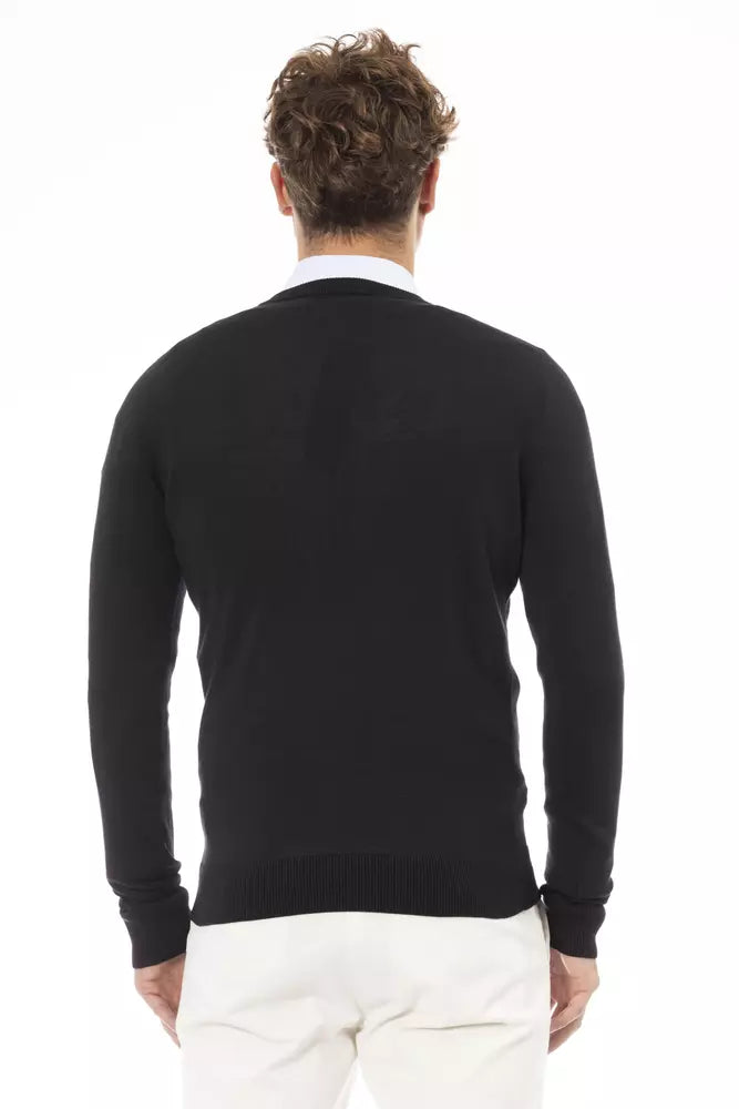 Baldinini Trend Black Modal Sweater