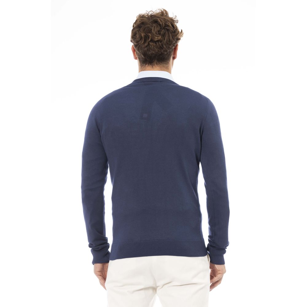 Baldinini Trend Blue Modal Sweater