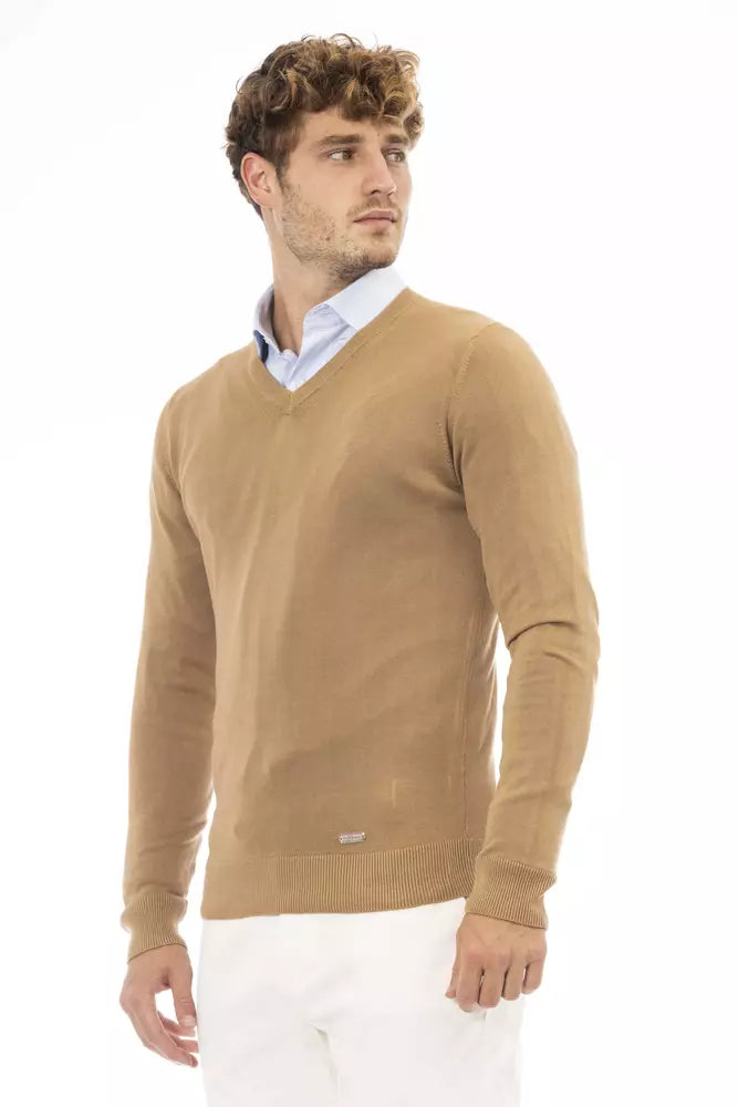 Baldinini Trend Beige Modal Sweater