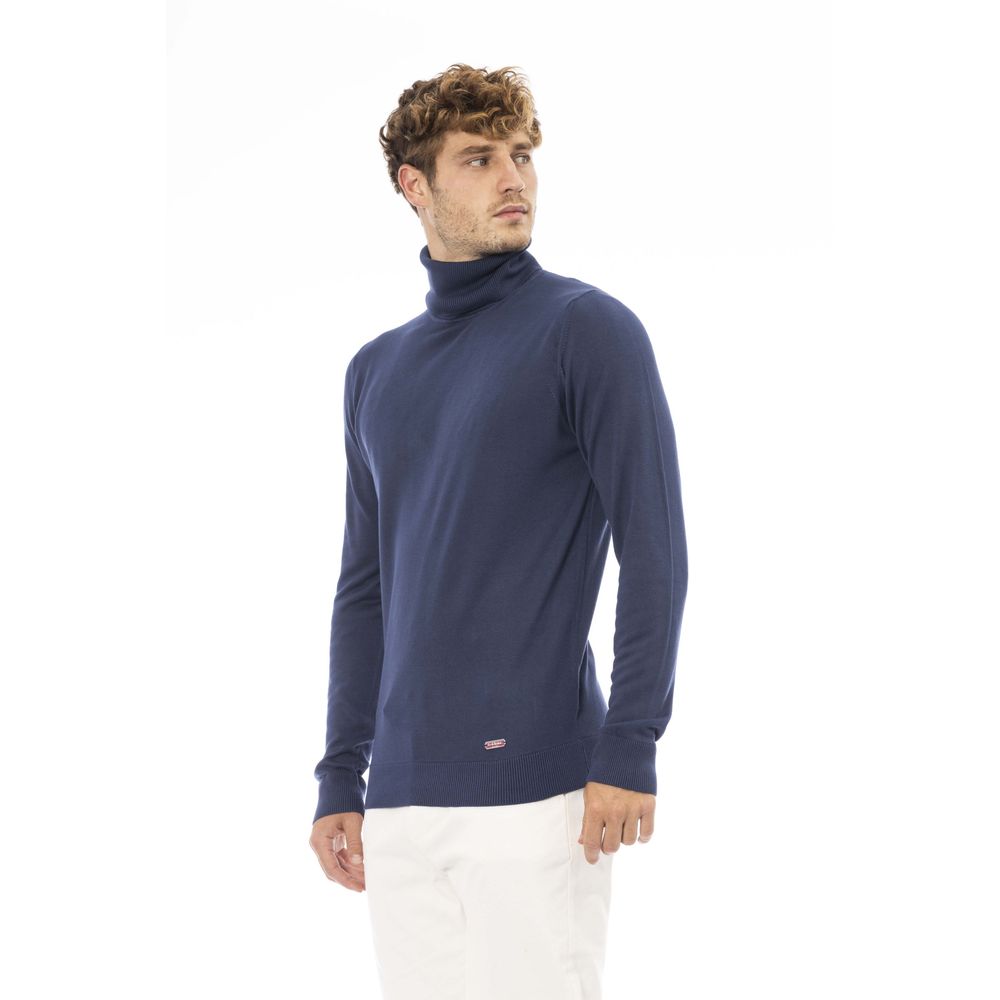 Baldinini Trend Blue Modal Sweater