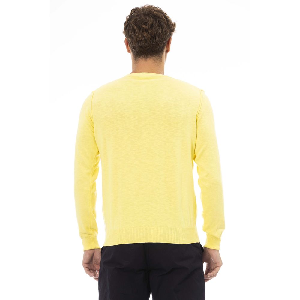 Baldinini Trend Yellow Cotton Sweater