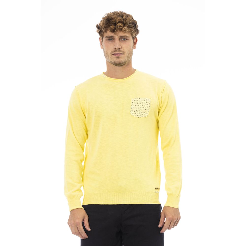 Baldinini Trend Yellow Cotton Sweater