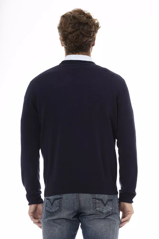 Sergio Tacchini Blue Wool Sweater