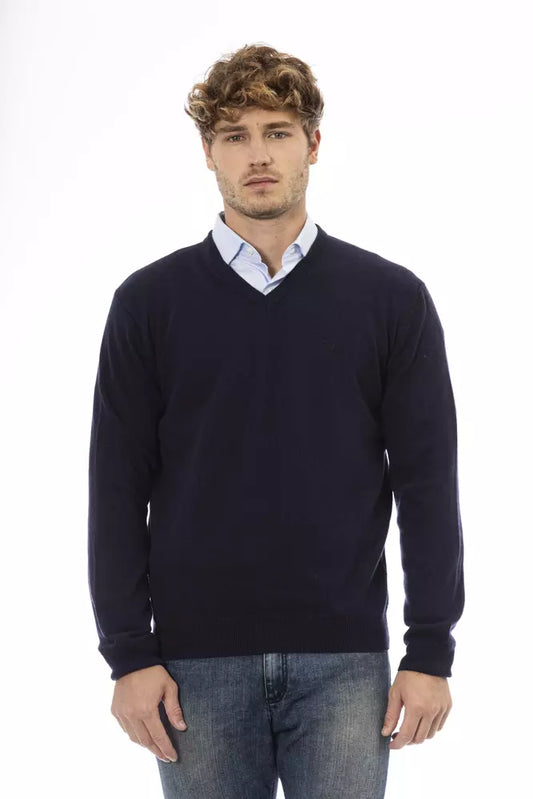 Sergio Tacchini Blue Wool Sweater