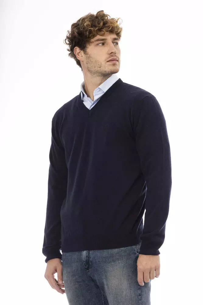 Sergio Tacchini Blue Wool Sweater