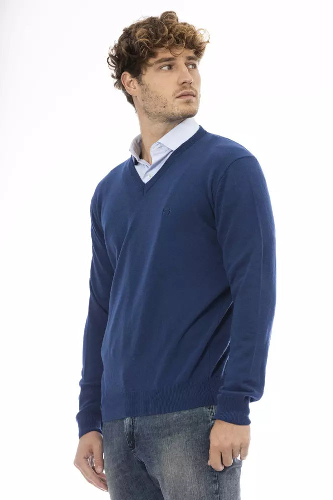 Sergio Tacchini Blue Wool Sweater