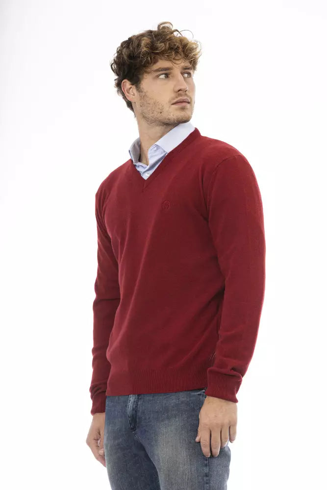 Sergio Tacchini Red Wool Sweater