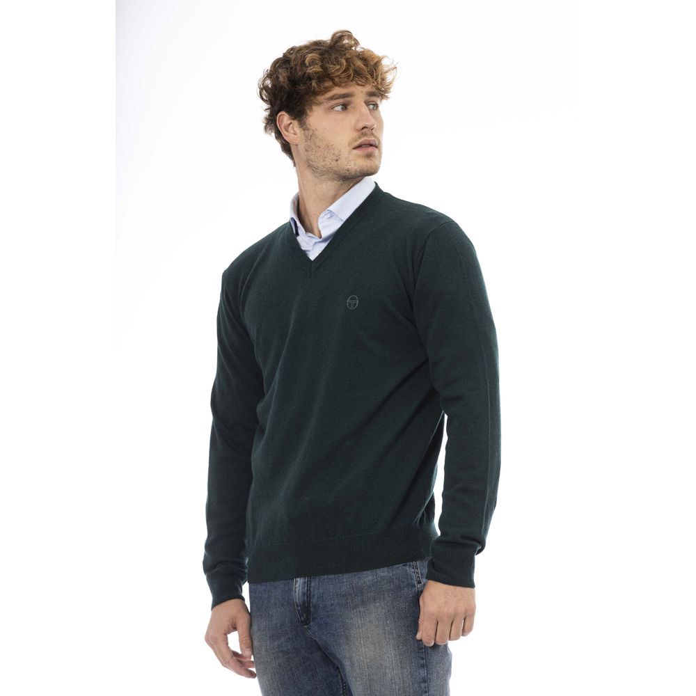 Sergio Tacchini Green Wool Sweater