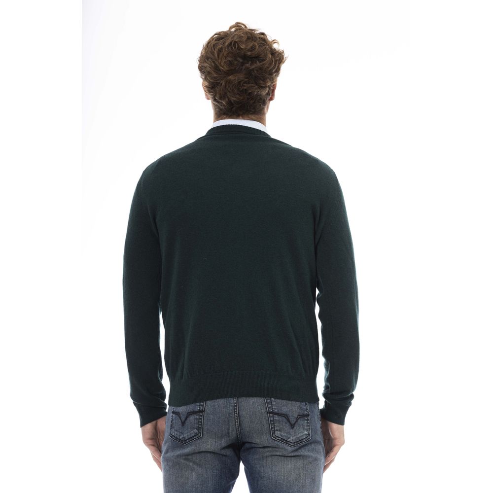 Sergio Tacchini Green Wool Sweater