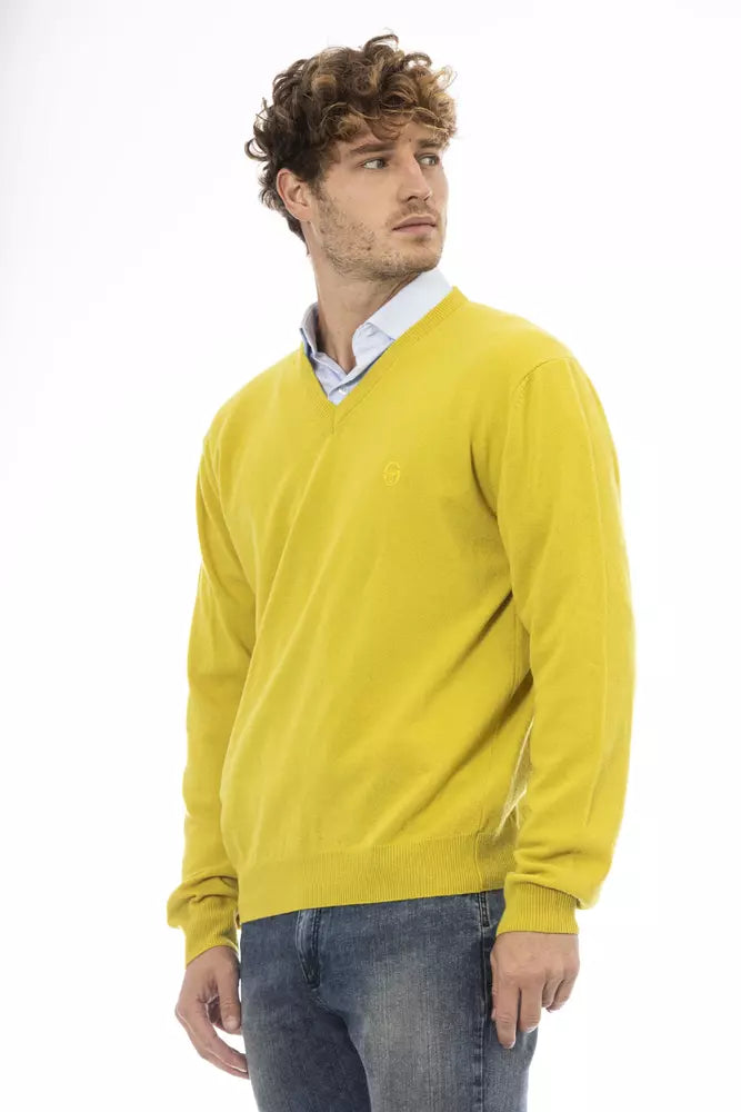 Sergio Tacchini Yellow Wool Sweater