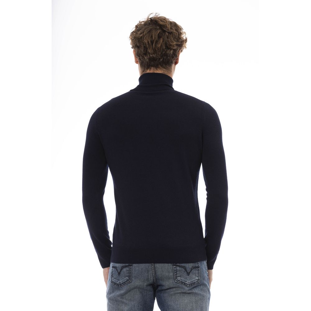 Baldinini Trend Blue Wool Sweater