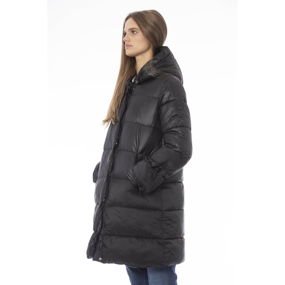 Baldinini Trend Black Nylon Jackets & Coat