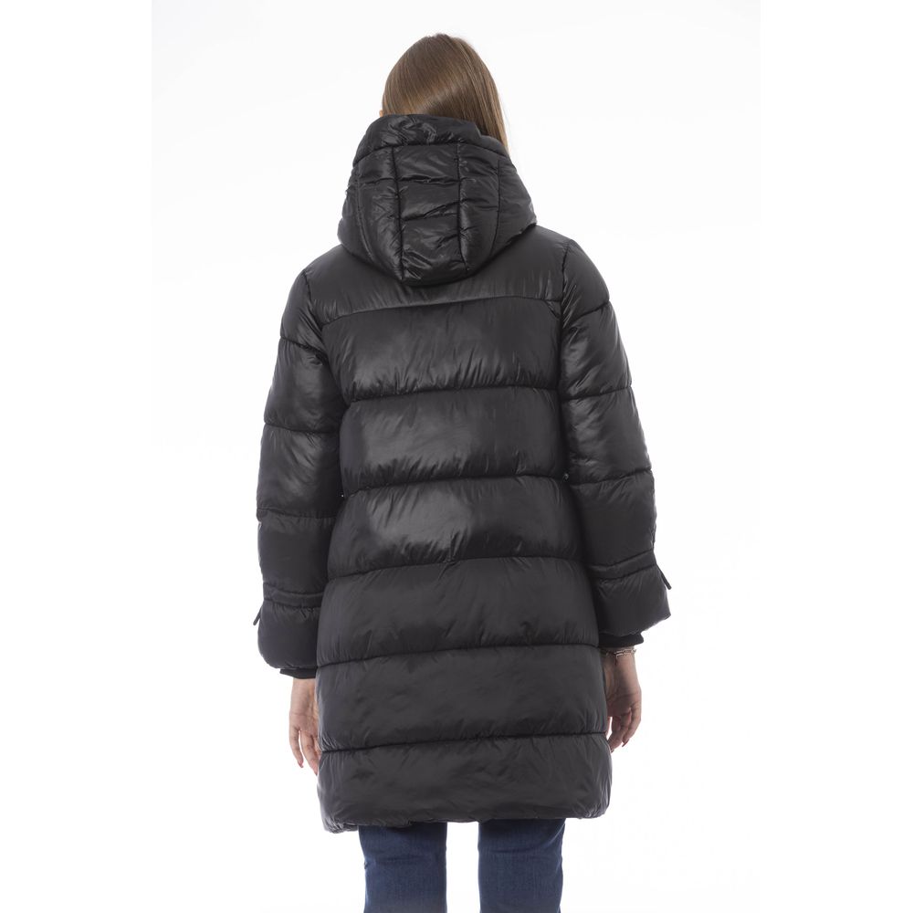 Baldinini Trend Black Nylon Jackets & Coat