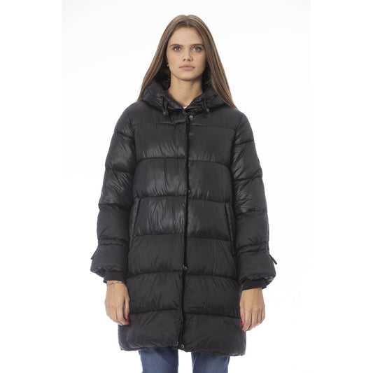 Baldinini Trend Black Nylon Jackets & Coat